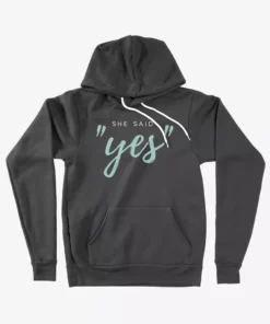 She Said Yes Unisex Sponge Fleece Hoodie