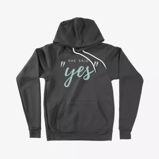 She Said Yes Unisex Sponge Fleece Hoodie