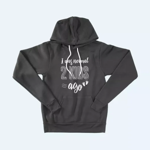 I Was Normal 2 Kids Ago Unisex Sponge Fleece Hoodie - Image 4