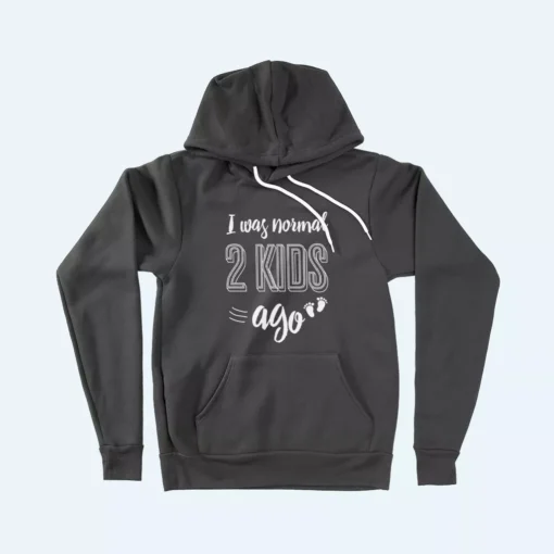 I Was Normal 2 Kids Ago Unisex Sponge Fleece Hoodie - Image 2