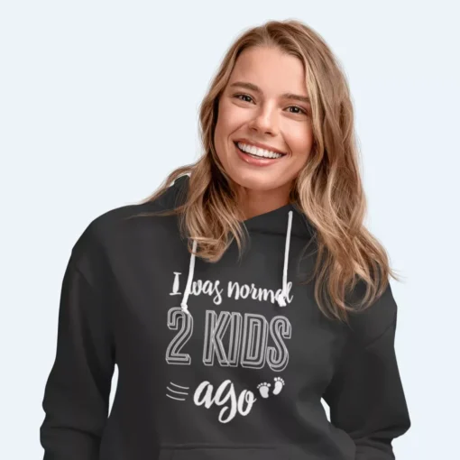 I Was Normal 2 Kids Ago Unisex Sponge Fleece Hoodie - Image 6