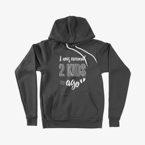 I Was Normal 2 Kids Ago Unisex Sponge Fleece Hoodie