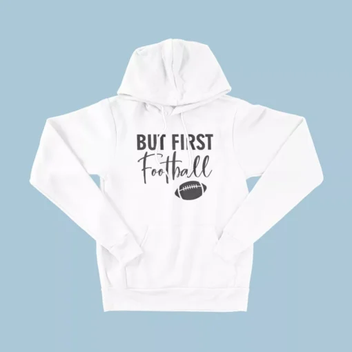 But First Football Unisex Sponge Fleece Hoodie - Image 4