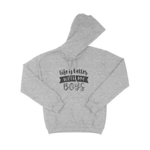 Life is Better with My Boys Women’s Heavy Blend Hoodie - Image 4