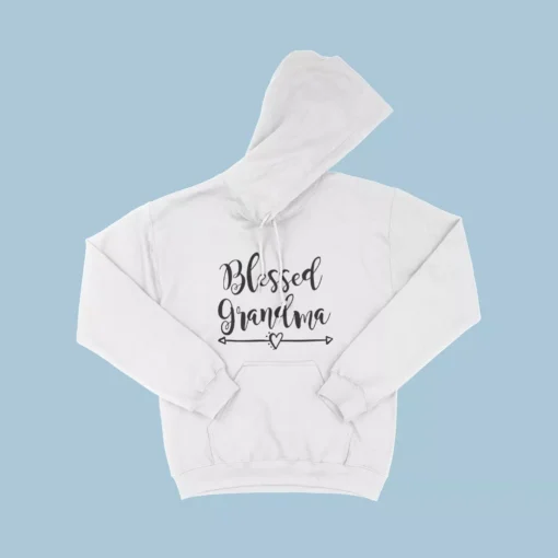 Blessed Grandma Women’s Heavy Blend Hoodie - Image 4