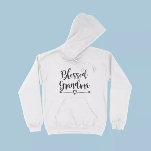 Blessed Grandma Women’s Heavy Blend Hoodie - Image 2