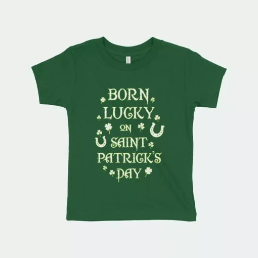 Birthday St. Patrick's Day Toddler T-Shirt - Image 3