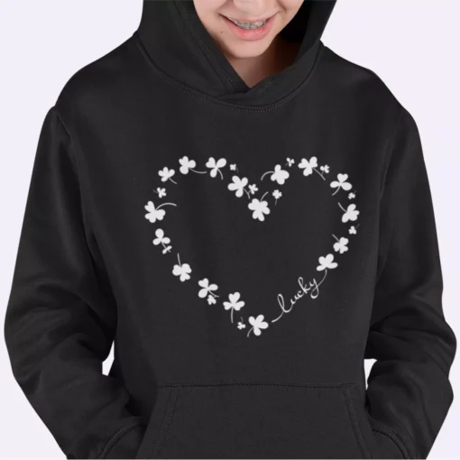 St. Patrick's Day Cute Kids' Fleece Hoodie - Image 6