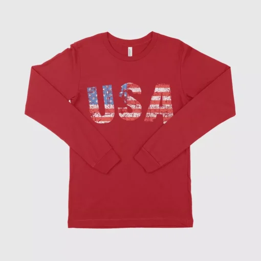 American Flag Men's Long Sleeve Tee Shirt - Image 4