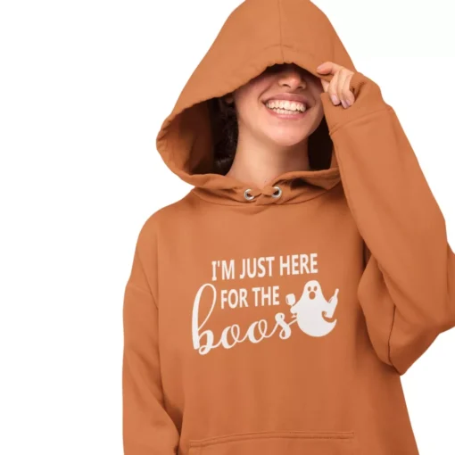 I’m Just Here for the Boos Unisex Sponge Fleece Hoodie - Image 6
