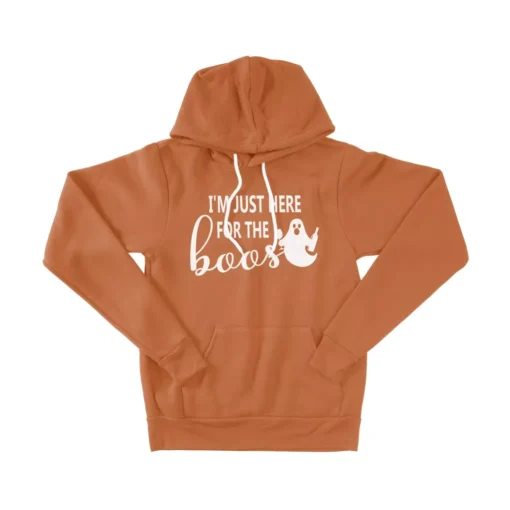 I’m Just Here for the Boos Unisex Sponge Fleece Hoodie - Image 4