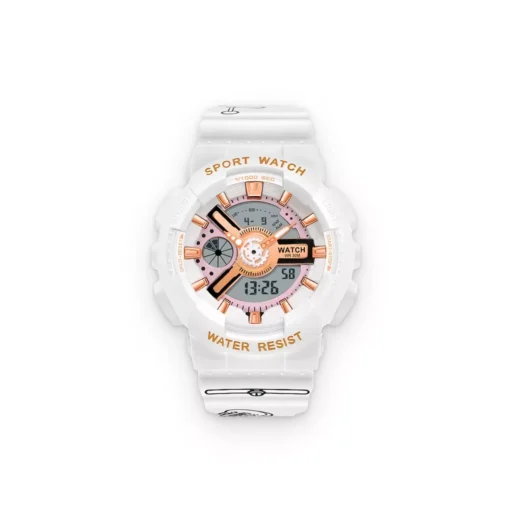 Women’s White Digital Sports Watch - Image 2