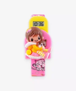 Adorable Girls’ Pink Digital Watch