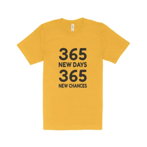 365 New Chances Unisex Heather T-Shirt - Image 2