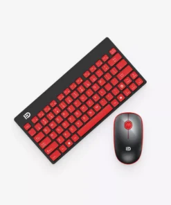 Red Keyboard & Mouse Set