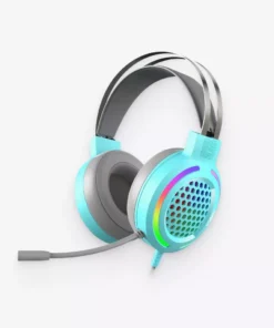 Blue Hollow Textured Headset