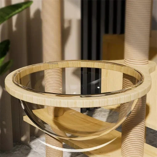 Luxury 5-Tier Wooden Cat Tower - Image 3