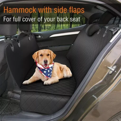 Durable Jean Material Waterproof Dog Car Seat Hammock - Image 3