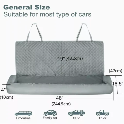 Waterproof Dog Car Seat Cover & Safety Hammock - Image 6