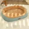 Cozy Comfort Cotton Pet Bed for Cats and Small Dogs