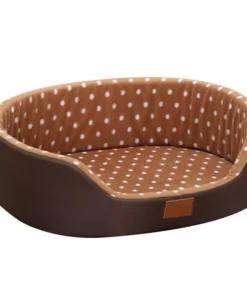 Cozy Dot-Patterned Pet Bed