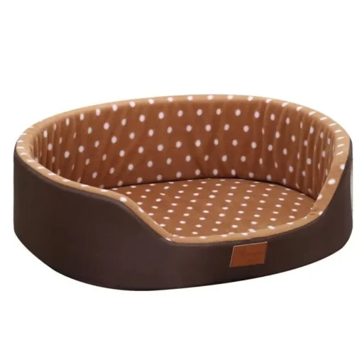 Cozy Dot-Patterned Pet Bed