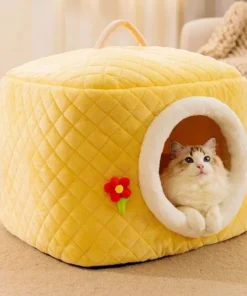 Plush Indoor Cat Bed