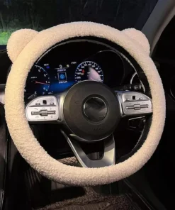 Plush Car Steering Wheel Cover