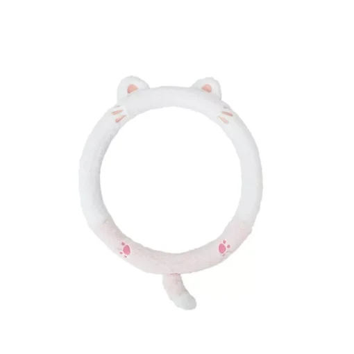New Cute Lovely Animal Fluff Leather Steering Wheel Covers - Image 6