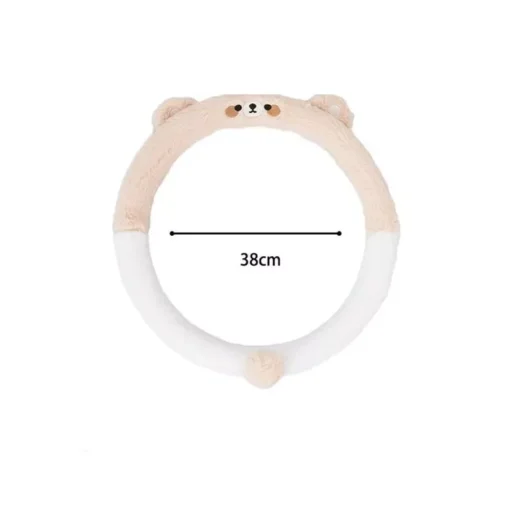 New Cute Lovely Animal Fluff Leather Steering Wheel Covers - Image 5