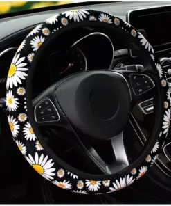 Universal Car Daisy Flower Steering Wheel Cover