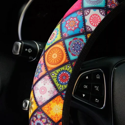 Ethnic Style Print Steering Wheel Cover - Image 4