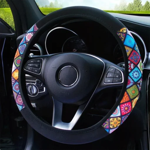 Ethnic Style Print Steering Wheel Cover - Image 2