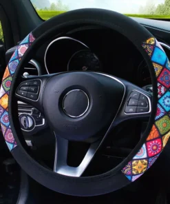 Ethnic Style Print Steering Wheel Cover