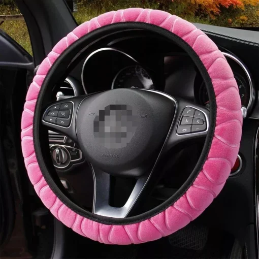 Soft Winter Warm Plush Car Steering Wheel Cover - Image 3