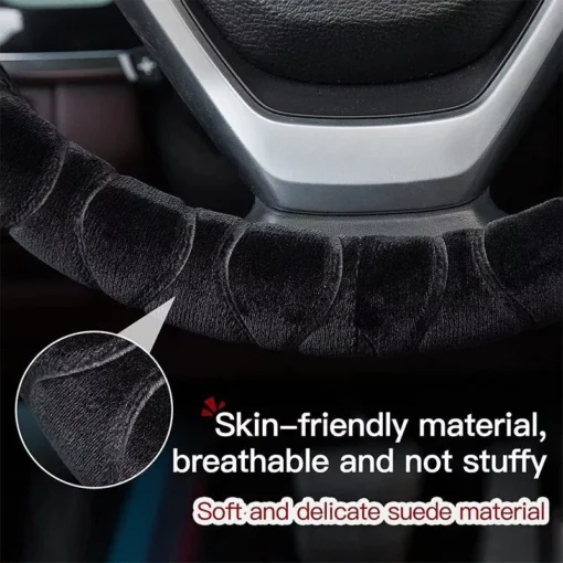 Soft Winter Warm Plush Car Steering Wheel Cover - Image 6