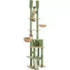 Cactus Floor-to-Ceiling Cat Tower 7-Tier Adjustable Activity Center