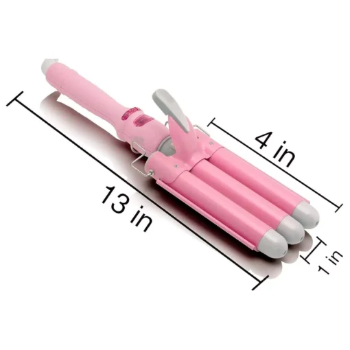 Wave Ceramic Triple Barrel Curling Iron Wand with LCD Display - Image 7