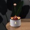 Volcano Eruption Aroma Diffuser & Air Humidifier with Flame Lamp Effect - Essential Oil Fragrance Machine for Home and Office