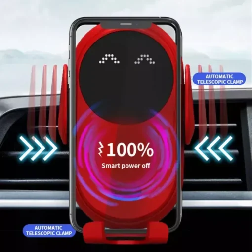 Universal Car Stand Wireless Charger Smart Sensor Air Outlet Mount - Image 4
