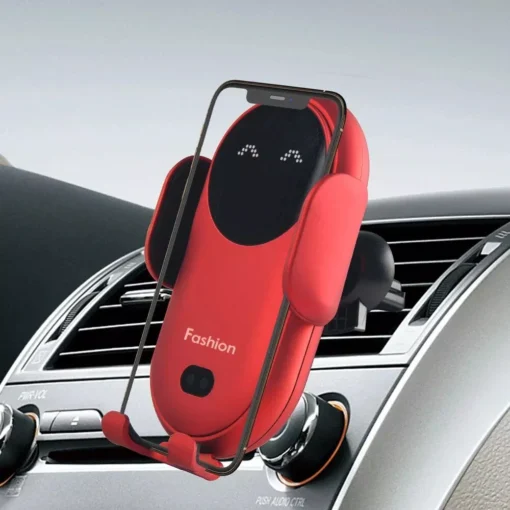 Universal Car Stand Wireless Charger Smart Sensor Air Outlet Mount - Image 2