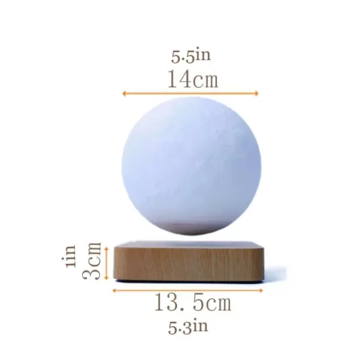 Enchanting Moon & Levitating Plant LED Light - Image 4