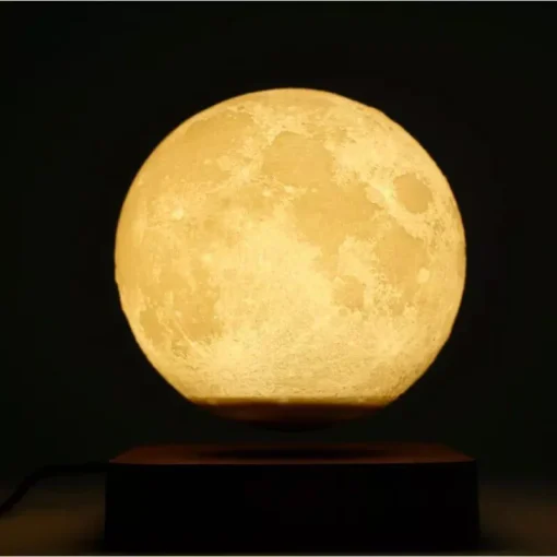 Enchanting Moon & Levitating Plant LED Light - Image 5