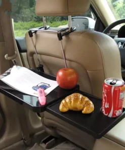 Foldable Car Laptop Desk with Drawer and Drink Holder
