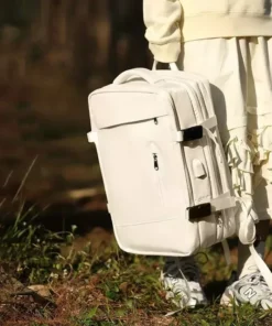 Expandable 40L Travel & Hiking Backpack with USB & Waterproof Features