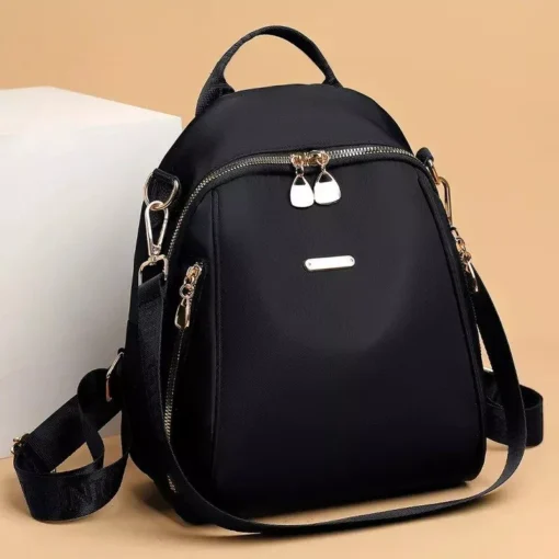 High-Capacity Waterproof Female Backpack - Stylish College and Travel Essential - Image 3