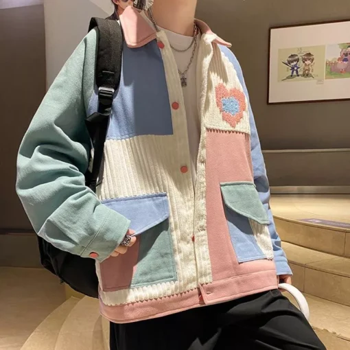 Korean Style Y2K Fashion Patchwork Jacket for Women - Image 3