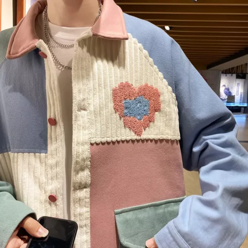 Korean Style Y2K Fashion Patchwork Jacket for Women - Image 4