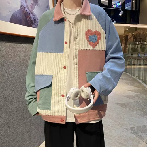 Korean Style Y2K Fashion Patchwork Jacket for Women - Image 2