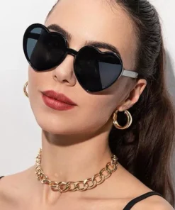 Trendy Heart-Shaped Rimless Sunglasses